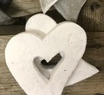 Betonherzen mini weiss 