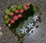 Trauerfloristik Herz 30/30 cm